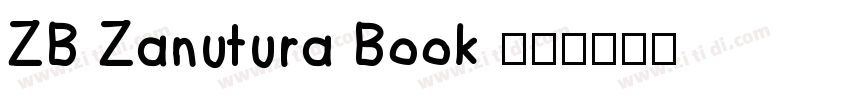 ZB Zanutura Book 粗体字体转换
